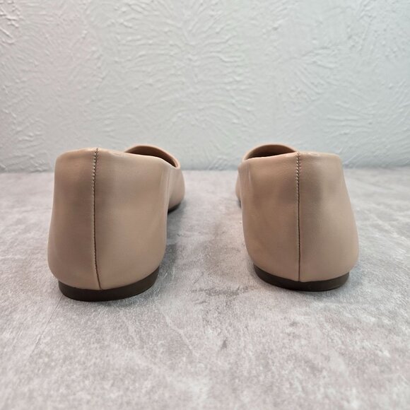 Minimalist Ballet Flats Size 11 Tan Pointed Toe Comfort Dressy Ballerina Shoes - Picture 4 of 11